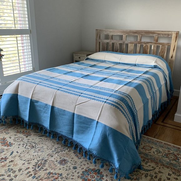 New. Handmade Bedding Hand Loom Queen Size Cotton Bedspread Poshmark